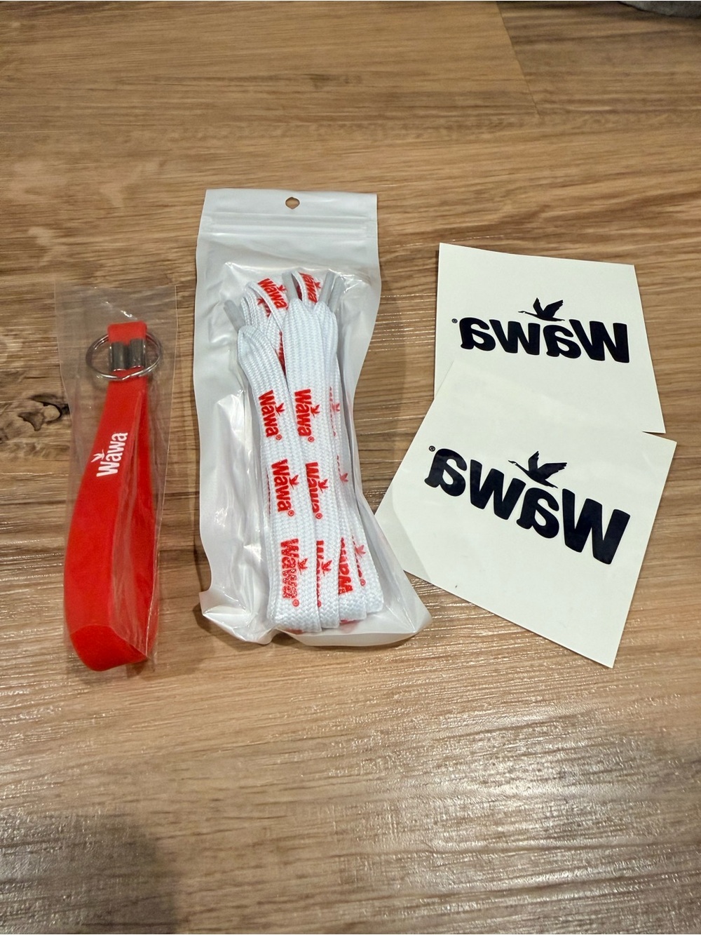 Wawa Keychain and Shoelace Set